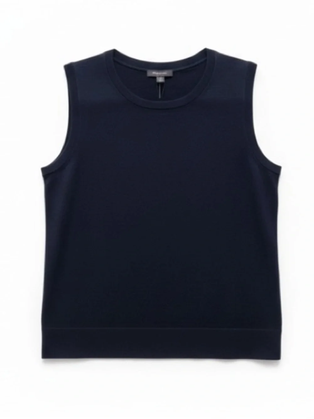 NWT Brooks Brothers Saxxon Merino Wool Navy‎ Blue Sleeveless Sweater Classic